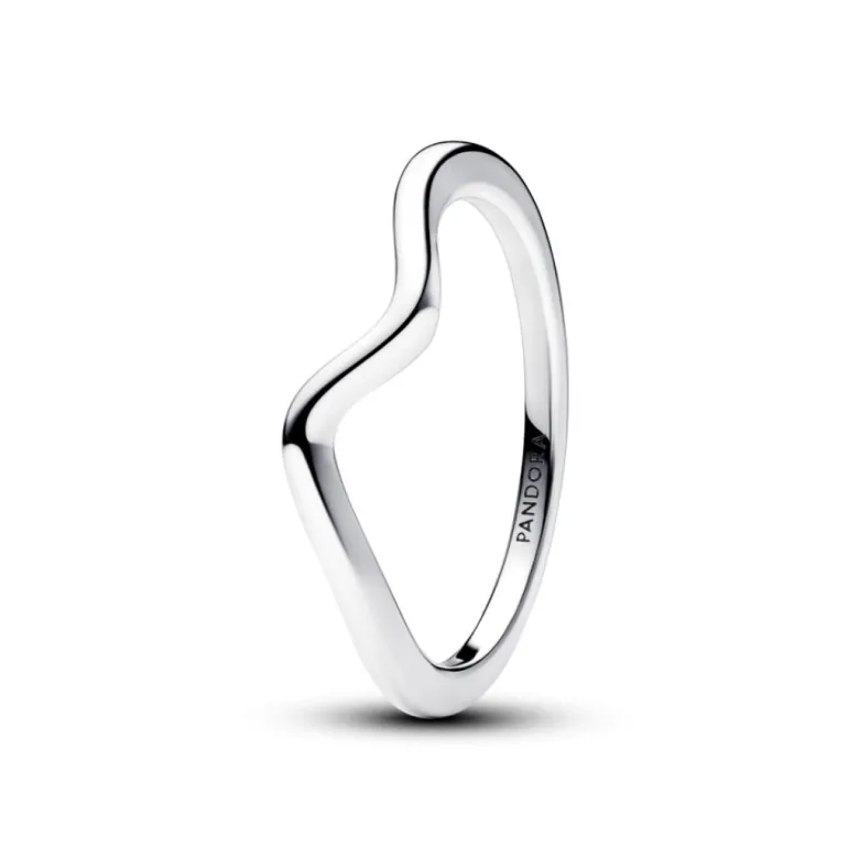 Pandora Timeless Polished Wave sormus, hopea, 193095C00