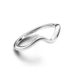 Pandora Timeless Polished Wave sormus, hopea, 193095C00