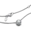Pandora Timeless Round Sparkle Halo kaulakoru, hopea, 396240CZ-45