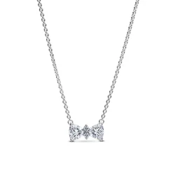 Pandora Timeless Sparkling Bow kaulakoru, hopea, 393509C01-45