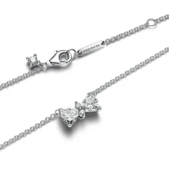 Pandora Timeless Sparkling Bow kaulakoru, hopea, 393509C01-45
