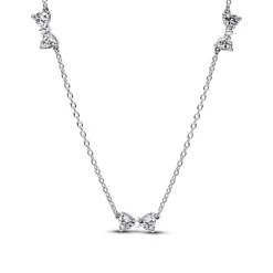 Pandora Timeless Sparkling Bow Station kaulakoru, hopea, 394231C01-40
