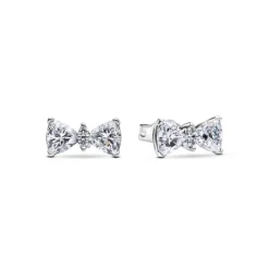 Pandora Timeless Sparkling Bow tappikorvakorut, hopea, 293506C01