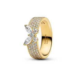 Pandora Timeless Sparkling Butterfly Bold sormus, keltakullattu, 164270C01