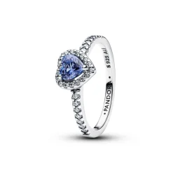 Pandora Timeless Sparkling Elevated Heart sormus, hopea, 198421C05