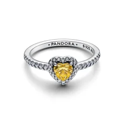 Pandora Timeless Sparkling Elevated Heart sormus, hopea, 198421C06