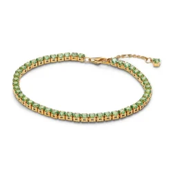 Pandora Timeless Sparkling Green Tennis rannekoru, keltakullattu, 561469C02