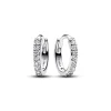 Pandora Timeless Sparkling Huggie rengaskorvakorut, hopea, 293015C01