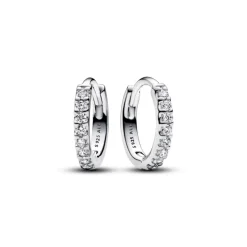 Pandora Timeless Sparkling Huggie rengaskorvakorut, hopea, 293015C01