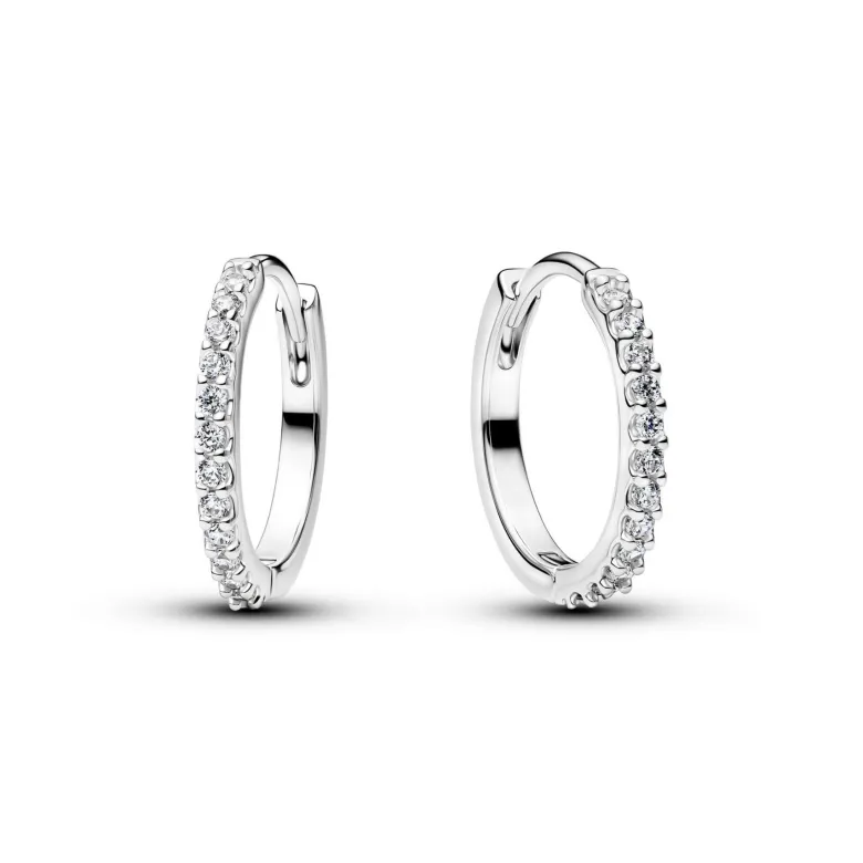 Pandora Timeless Sparkling Mini Hoop rengaskorvakorut, hopeaa, 294649C01