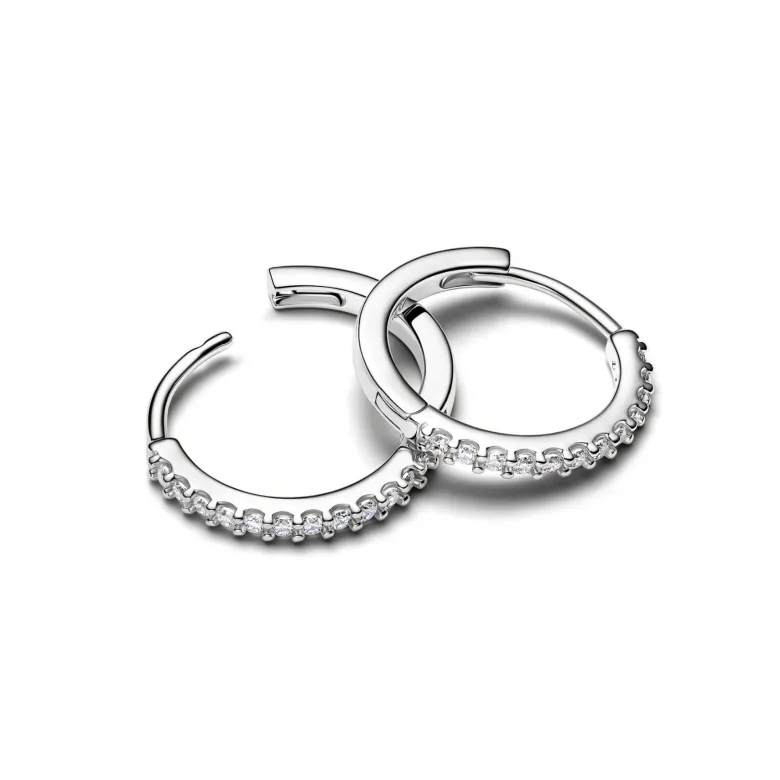 Pandora Timeless Sparkling Mini Hoop rengaskorvakorut, hopeaa, 294649C01