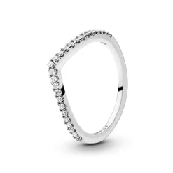 Pandora Timeless Sparkling Wishbone sormus, hopea, 196316CZ