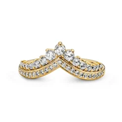 Pandora Timeless Wish Tiara sormus, keltakullattu, 167736C01