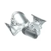Romantiikka lautasliinarengas kahvipöytään, hopeaa, 23mm
