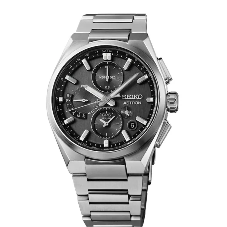 Seiko Astron GPS Solar Dual-Time Chronograph rannekello, SSH163J1