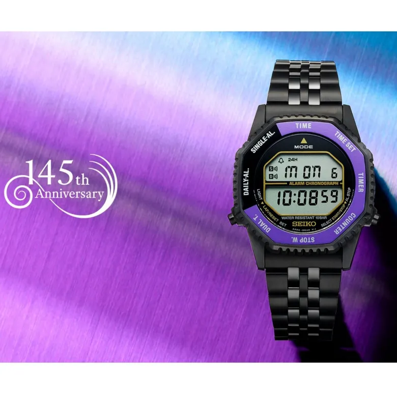 Seiko Conceptual Series Digital Alarm Chronograph 145th anniversary rannekello, HFL001P1