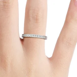 Silván Ariel timanttisormus 0,16ct, valkokultaa, Silván vihkisormukset