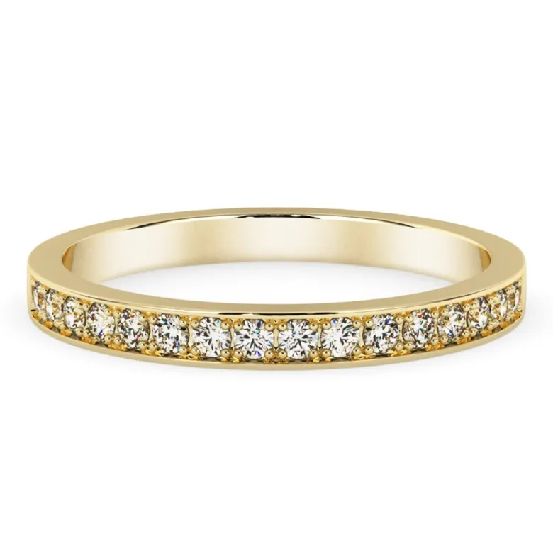 Silván Ariel timanttisormus 0,16ct, keltakultaa, Silván vihkisormukset