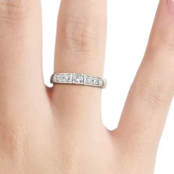 Silván Ariel timanttisormus 0,14ct, valkokultaa, Silván vihkisormukset