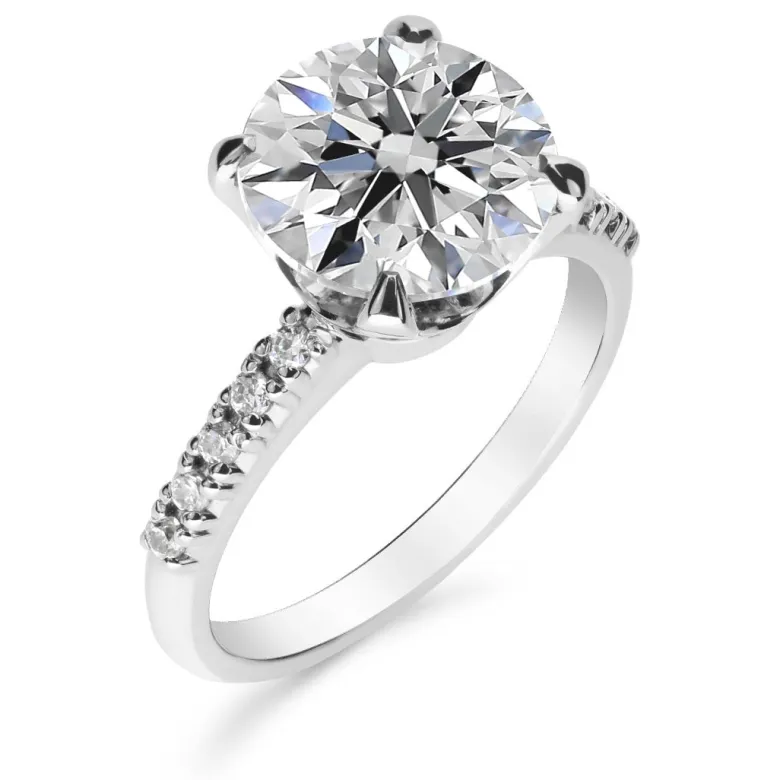 Silván Charlotte timanttisormus 3,22ct, valkokultaa, Silván vihkisormukset