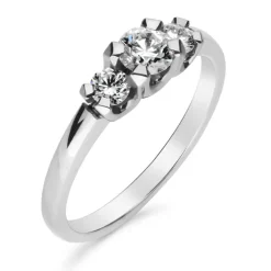 Silván Charlotte timanttisormus 0,50ct, valkokultaa, Silván vihkisormukset