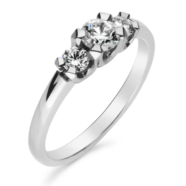 Silván Charlotte timanttisormus 0,50ct, valkokultaa, Silván vihkisormukset