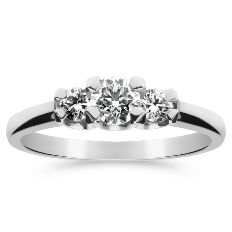 Silván Charlotte timanttisormus 0,50ct, valkokultaa, Silván vihkisormukset