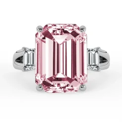 Silván Charlotte timanttisormus 4,38ct morganiitilla ja 0,60ct timanteilla, 18K valkokultaa, Silván vihkisormukset
