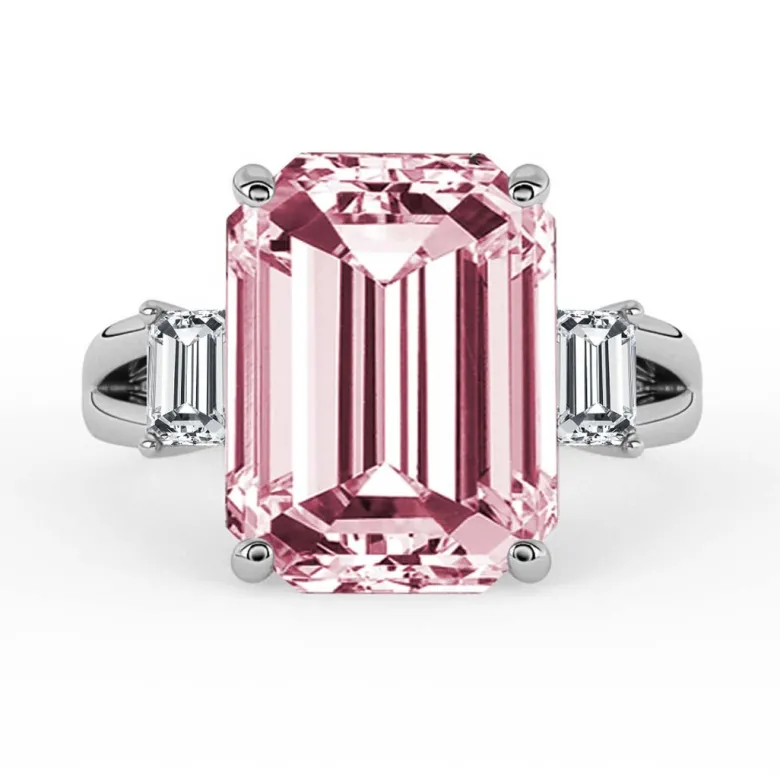 Silván Charlotte timanttisormus 4,38ct morganiitilla ja 0,60ct timanteilla, 18K valkokultaa, Silván vihkisormukset