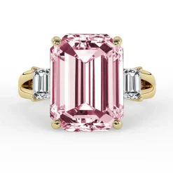 Silván Charlotte timanttisormus 4,38ct morganiitilla ja 0,60ct timanteilla, 18K keltakultaa, Silván vihkisormukset