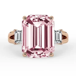 Silván Charlotte timanttisormus 4,38ct morganiitilla ja 0,60ct timanteilla, 18K rosekultaa, Silván vihkisormukset