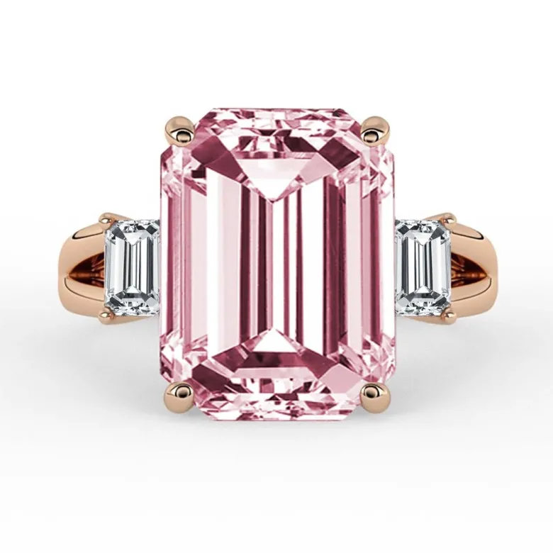 Silván Charlotte timanttisormus 4,38ct morganiitilla ja 0,60ct timanteilla, 18K rosekultaa, Silván vihkisormukset