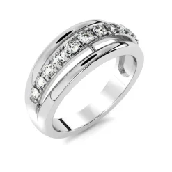 Silván Daria timanttisormus 0,15ct, valkokultaa, Silván vihkisormukset