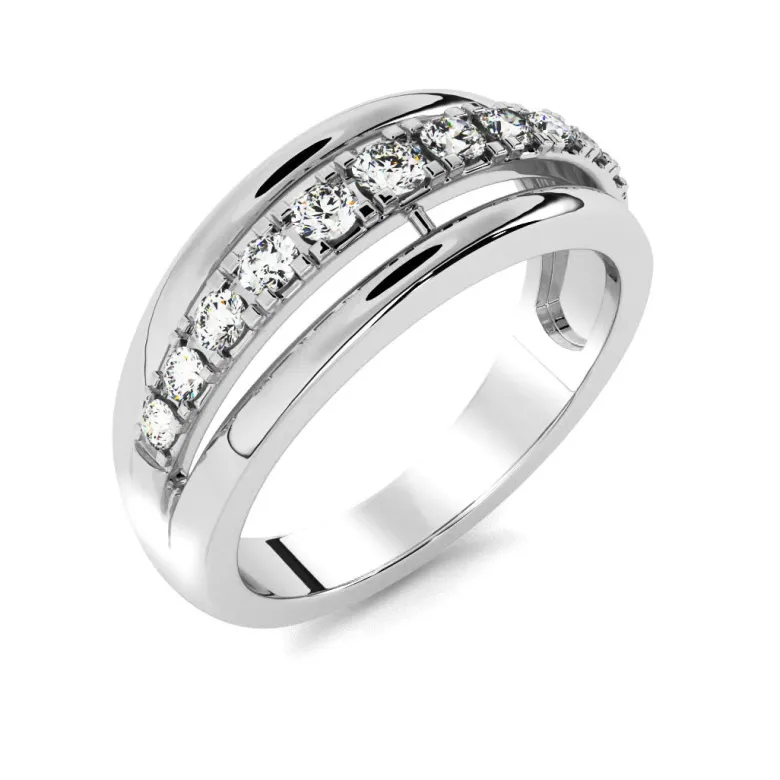 Silván Daria timanttisormus 0,15ct, valkokultaa, Silván vihkisormukset