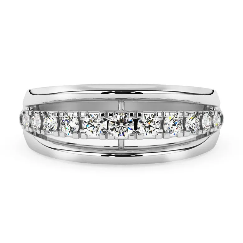 Silván Daria timanttisormus 0,15ct, valkokultaa, Silván vihkisormukset