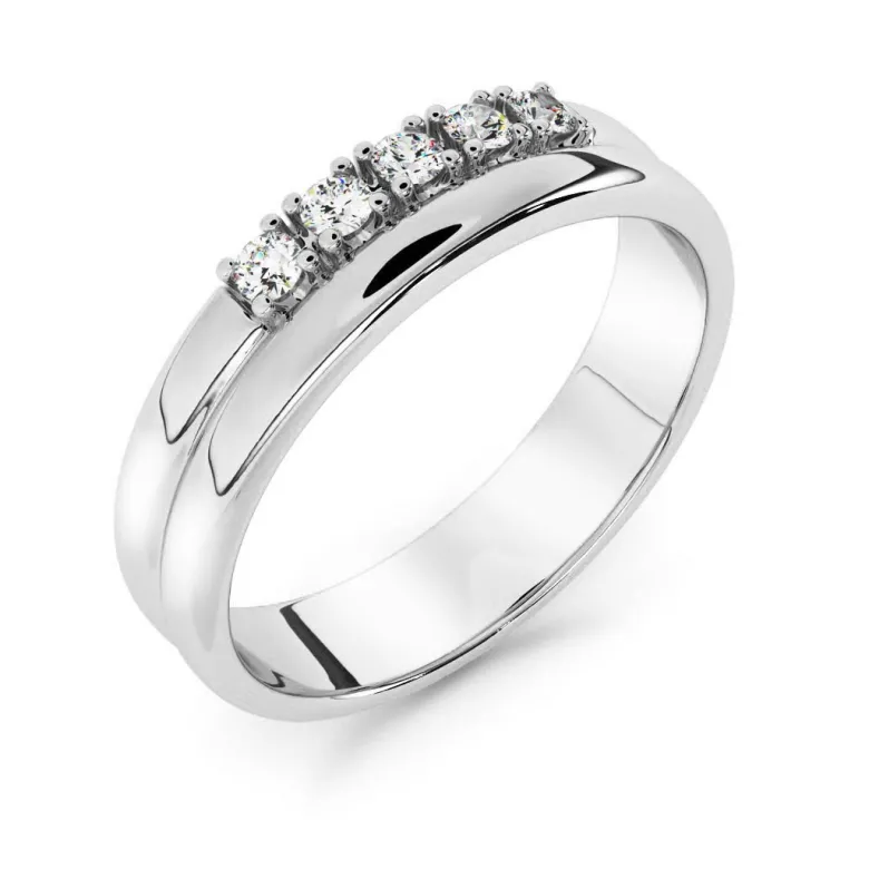 Silván Daria timanttisormus 0,05ct, valkokultaa, Silván vihkisormukset