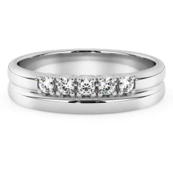 Silván Daria timanttisormus 0,05ct, valkokultaa, Silván vihkisormukset