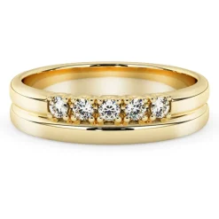 Silván Daria timanttisormus 0,05ct, keltakultaa, Silván vihkisormukset