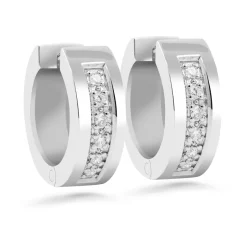 Silván Henrietta timanttikorvakorut 0,12ct, valkokultaa, Silván timanttikorut
