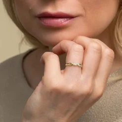 Silván Henrietta timanttisormus 0,05ct, keltakultaa, Silván vihkisormukset
