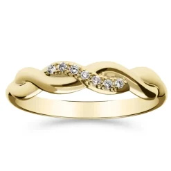 Silván Henrietta timanttisormus 0,05ct, keltakultaa, Silván vihkisormukset