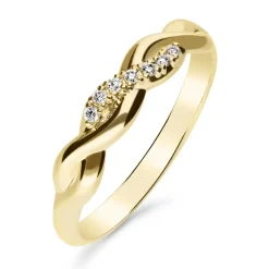 Silván Henrietta timanttisormus 0,05ct, keltakultaa, Silván vihkisormukset