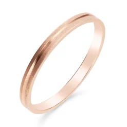 Silván kihlasormus rosekulta, 2mm, kiiltävällä uralla, Silván kihlasormukset
