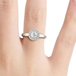 Silván Lauriel timanttisormus 0,42ct, valkokultaa, Silván vihkisormukset