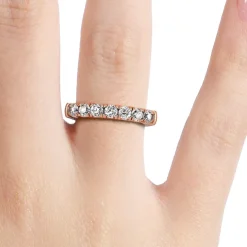 Silván Majlis timanttisormus 0,35ct, rosekultaa, Silván vihkisormukset