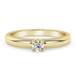 Silván Marie timanttisormus 0,05ct, keltakultaa, Silván vihkisormukset