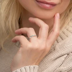 Silván Marie timanttisormus 0,02ct, valkokultaa, Silván vihkisormukset