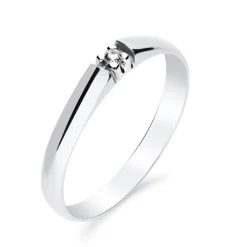 Silván Marie timanttisormus 0,02ct, valkokultaa, Silván vihkisormukset