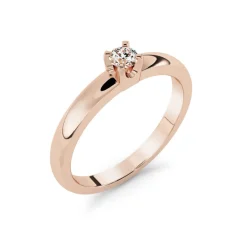 Silván Marie timanttisormus 0,05ct, rosekultaa, Silván vihkisormukset