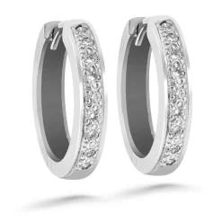 Silván Olivia timanttikorvakorut 0,18ct, valkokultaa, Silván timanttikorut